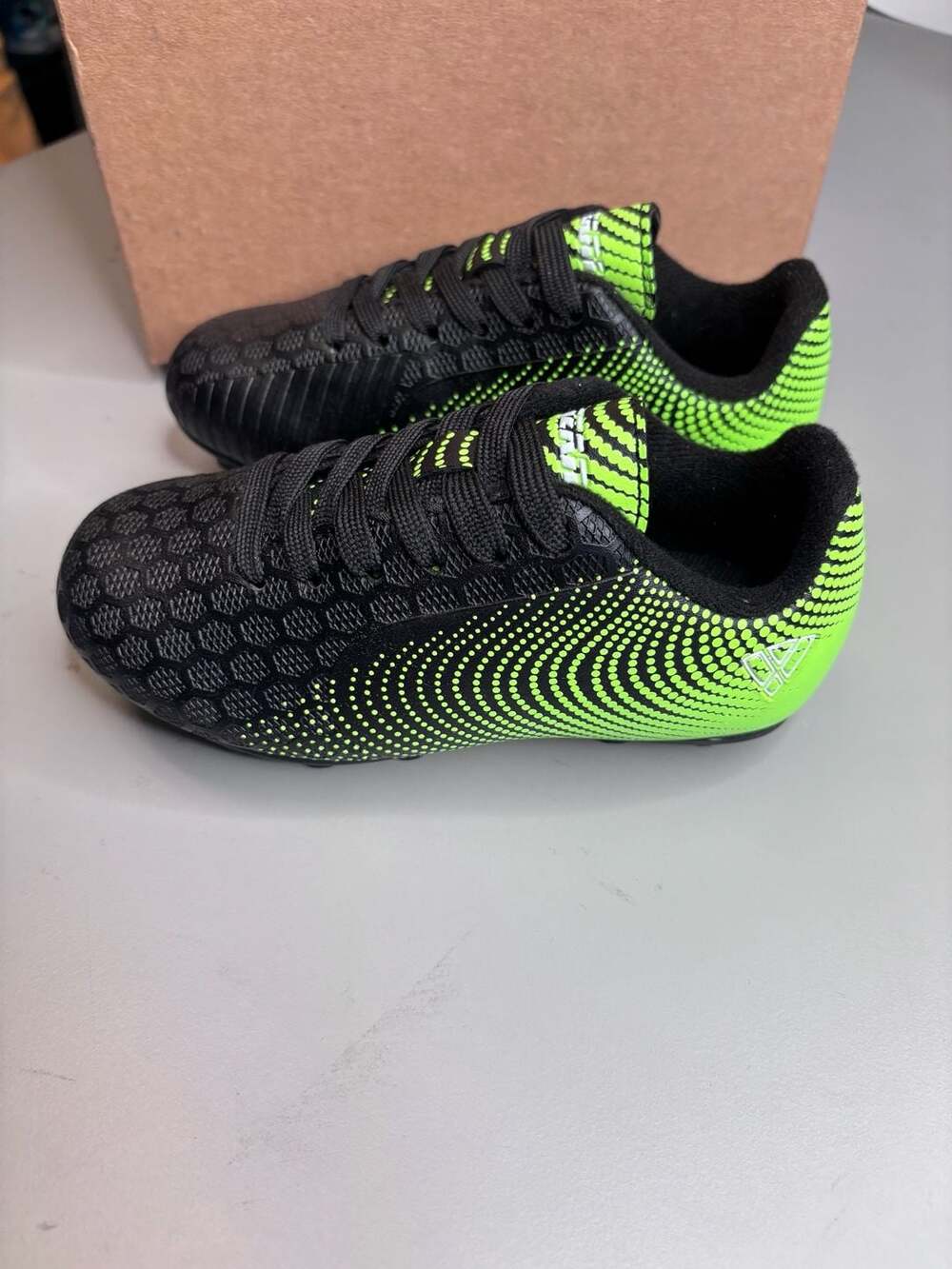Vizari Stealth Firm Ground Youth Soccer Cleats, Black/Green